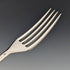 1833 British antique sterling silver dessert cutlery pair, total weight 74g, Thomas Sansom